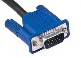 Image of a VGA connector in details
