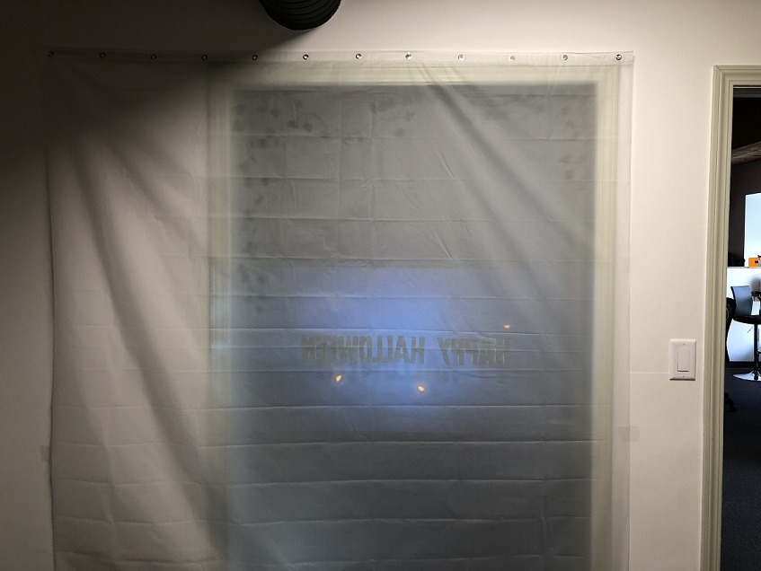 rear projection screen Halloween