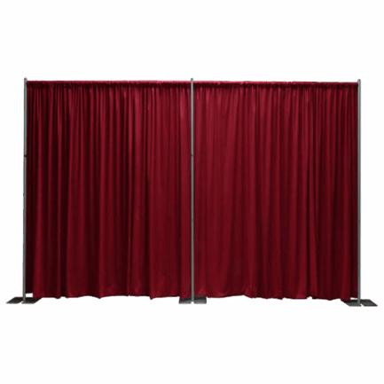 Burgundy_pipe_drape_rental_vancouver